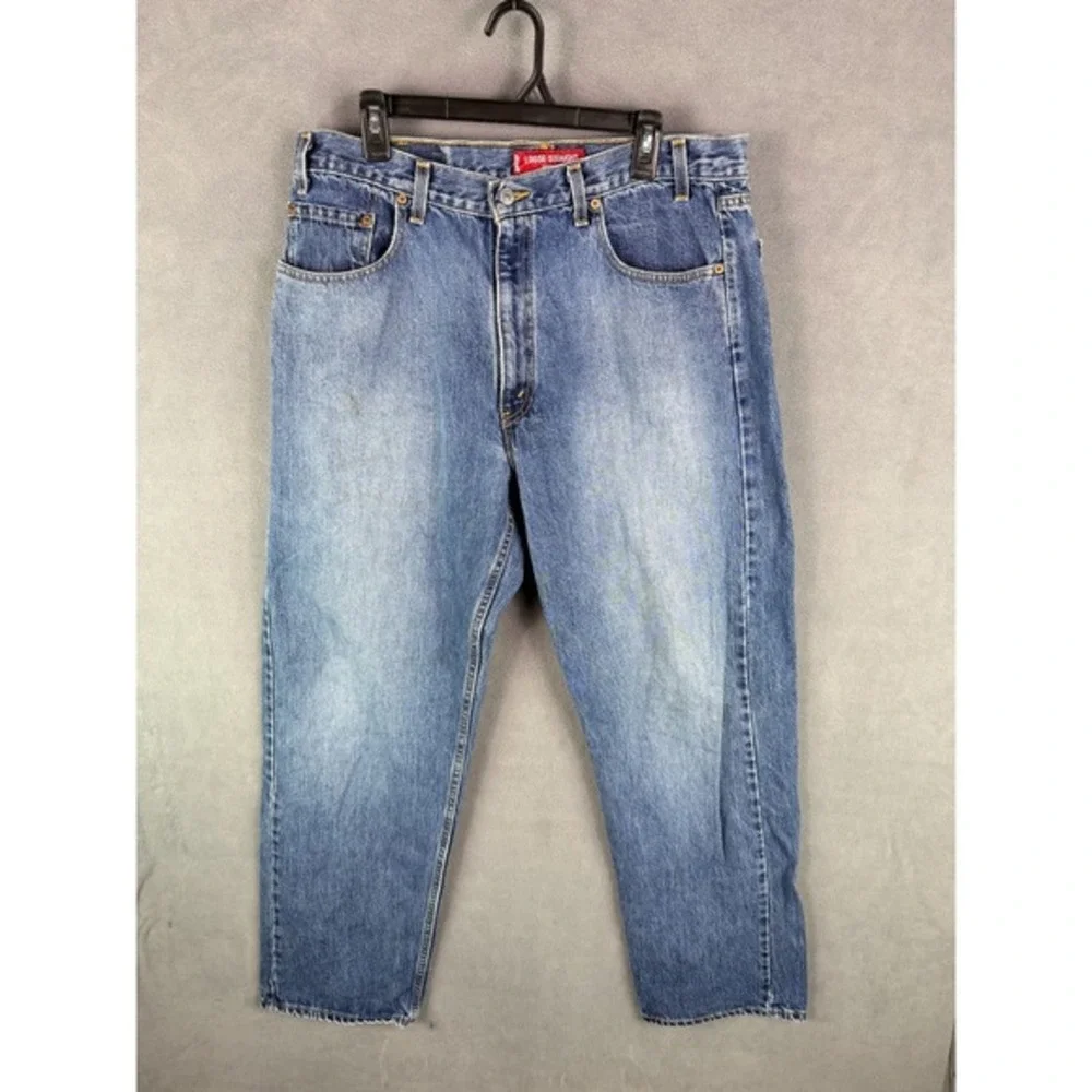 VTG Y2K Levis 569 Jeans 36x34 Stonewash Loose Straight RedTab Baggy Skate Grunge